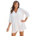 thumbnail image 1 of Woman Within Women's Plus Size Crochet Dress Cover-Up, 1 of 4