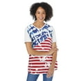 thumbnail image 1 of Woman Within Plus Size Cuffed Americana Print Tee, 1 of 5