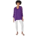 thumbnail image 1 of Woman Within Plus Size Curved Hem Pointelle Cardigan, 1 of 4