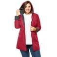 thumbnail image 1 of Woman Within Plus Size Dot Trim Raincoat, 1 of 6