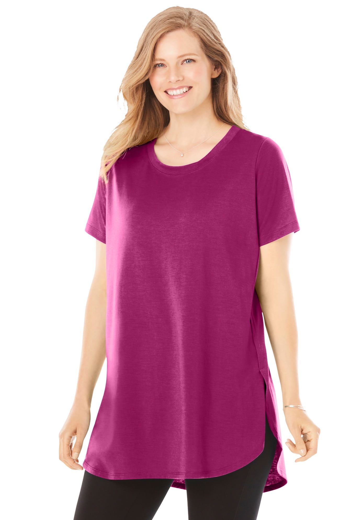 Woman Within Women's Plus Size Easy Maxi Tunic - Walmart.com