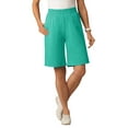 thumbnail image 1 of Woman Within Plus Size Elastic-Waist Knit Short, 1 of 6