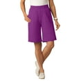 thumbnail image 1 of Woman Within Plus Size Elastic-Waist Knit Short, 1 of 6