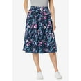 thumbnail image 1 of Woman Within Plus Size Elastic-Waist Knit Tiered Skirt, 1 of 2