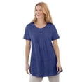 thumbnail image 1 of Woman Within Plus Size Embroidered Eyelet Pintucked Tunic, 1 of 5