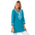 thumbnail image 1 of Woman Within Plus Size Embroidered Knit Tunic, 1 of 5