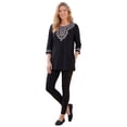 thumbnail image 1 of Woman Within Plus Size Embroidered Knit Tunic, 1 of 6