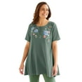 thumbnail image 1 of Woman Within Plus Size Embroidered Thermal Tunic, 1 of 6