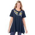 thumbnail image 1 of Woman Within Plus Size Embroidered Thermal Tunic, 1 of 5