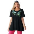 thumbnail image 1 of Woman Within Plus Size Embroidered Thermal Tunic, 1 of 6