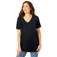 thumbnail image 1 of Woman Within Plus Size Faux Suede Tee, 1 of 4