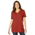 thumbnail image 1 of Woman Within Plus Size Faux Suede Tee, 1 of 4
