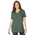 thumbnail image 1 of Woman Within Plus Size Faux Suede Tee, 1 of 6