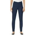 thumbnail image 1 of Woman Within Plus Size Pull-On Elastic-Waist Stretch Fineline Denim Jeans, 1 of 5