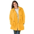 thumbnail image 1 of Woman Within Women's Plus Size Fleece-Lined Taslon Anorak, 1 of 6