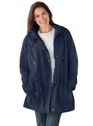 Plus size black anorak jacket discount