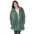 thumbnail image 1 of Woman Within Plus Size Fleece-Lined Taslon Anorak, 1 of 5