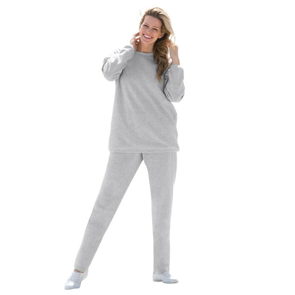 Woman Within Plus Size Fleece Sweatshirt Set