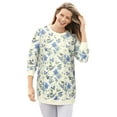 thumbnail image 1 of Woman Within Plus Size Crewneck Fleece Sweatshirt, 1 of 4