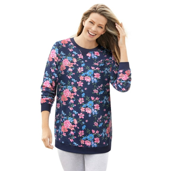 Woman Within Plus Size Fleece Sweatshirt