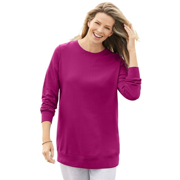 Woman Within Plus Size Fleece Sweatshirt