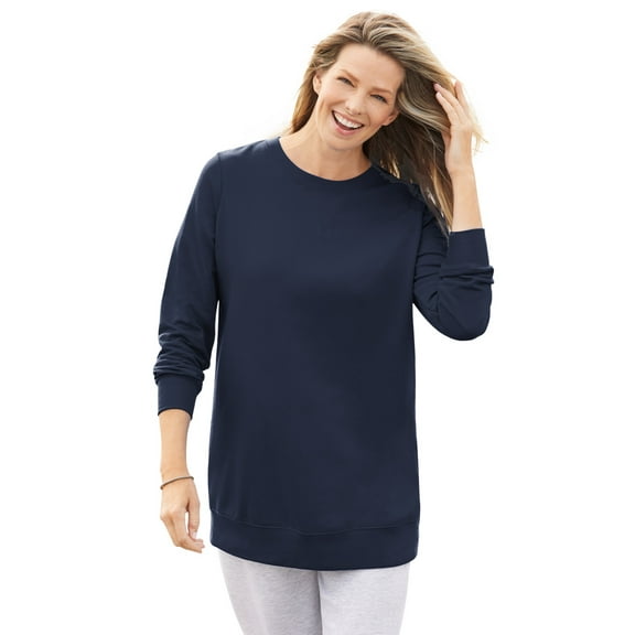 Woman Within Plus Size Fleece Sweatshirt