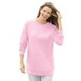thumbnail image 1 of Woman Within Plus Size Crewneck Fleece Sweatshirt, 1 of 6