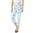 thumbnail image 1 of Woman Within Women's Plus Size Flex-Fit Pull-On Denim Capri, 1 of 6