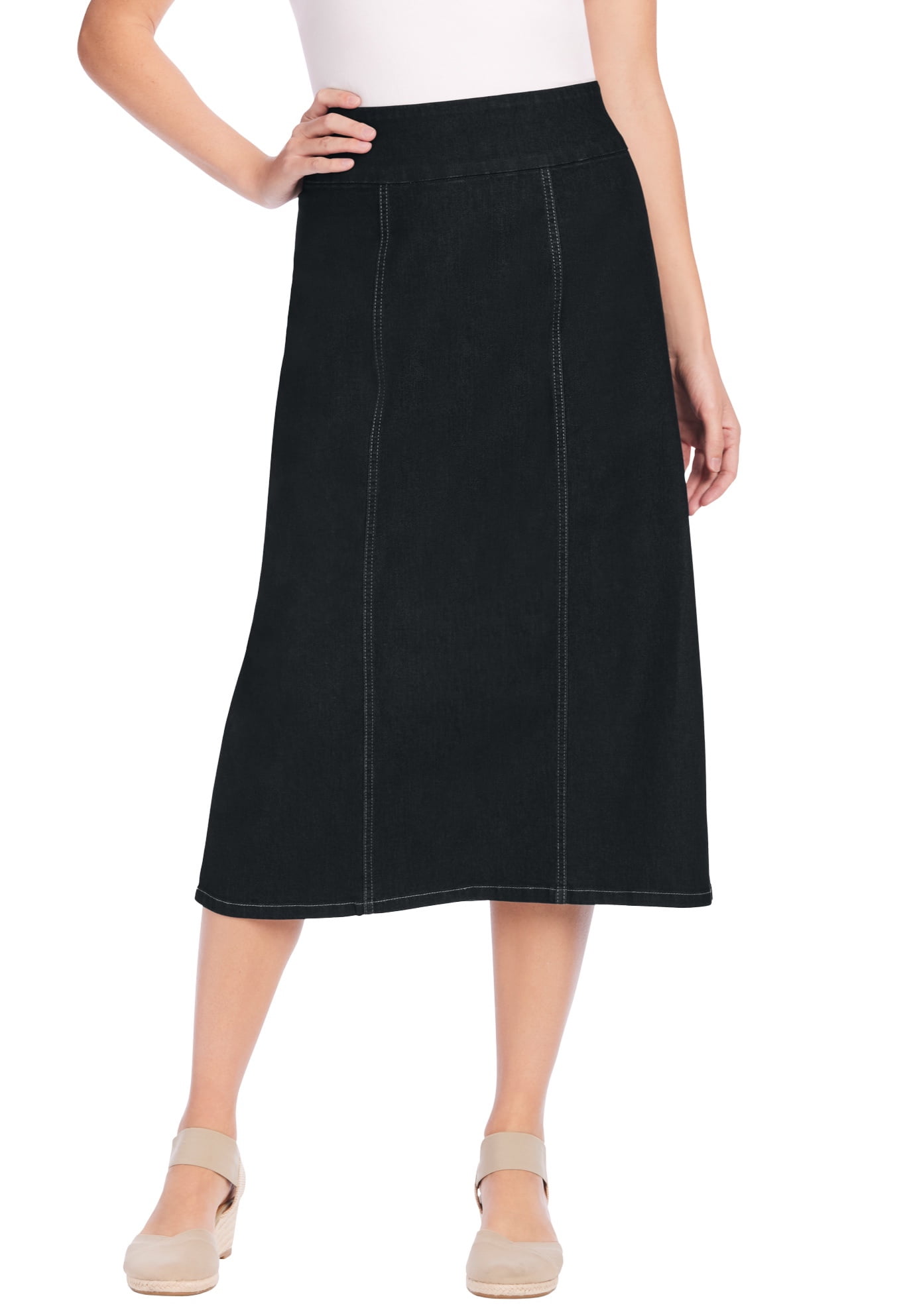 Versatile Figure-hugging Denim Skirt For Women