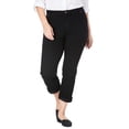 thumbnail image 1 of Woman Within Plus Size Stretch Denim Five-Pocket Girlfriend Jeans, 1 of 5
