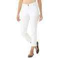 thumbnail image 1 of Woman Within Plus Size Stretch Denim Five-Pocket Girlfriend Jeans, 1 of 3