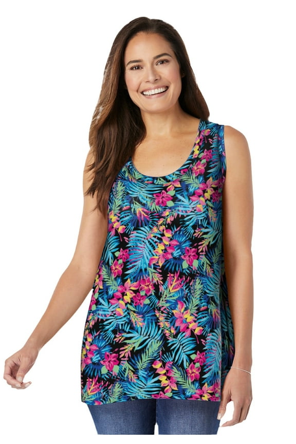 Plus Size High-Low Tank