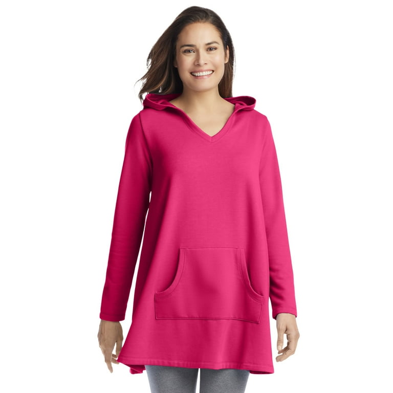 Woman Within Women s Plus Size Hooded Tunic Tunic