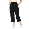thumbnail image 1 of Woman Within Plus Size Knit Cargo Capri, 1 of 3