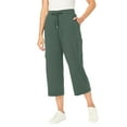 thumbnail image 1 of Woman Within Plus Size Petite Knit Cargo Capri, 1 of 5