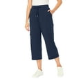 thumbnail image 1 of Woman Within Plus Size Knit Cargo Capri, 1 of 5