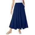 thumbnail image 1 of Woman Within Women's Plus Size Knit Panel Skirt Soft Knit Skirt, 1 of 4