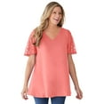 thumbnail image 1 of Woman Within Plus Size Lace Sleeve Tunic, 1 of 6