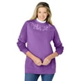 thumbnail image 1 of Woman Within Plus Size Layered-Look Sweatshirt, 1 of 6