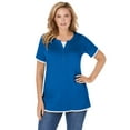 thumbnail image 1 of Woman Within Plus Size Layered-Look Tee, 1 of 6
