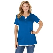 Woman Within Plus Size Layered-Look Tee