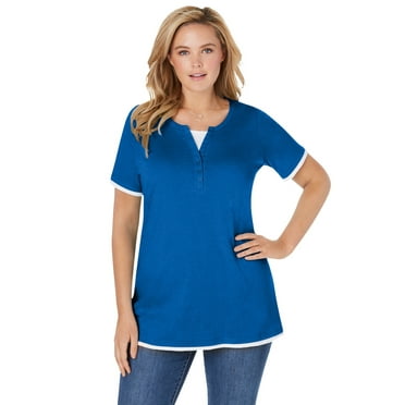 Woman Within Plus Size Layered-Look Tee