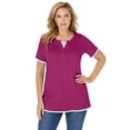 thumbnail image 1 of Woman Within Plus Size Layered-Look Tee, 1 of 6