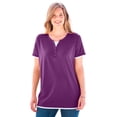 thumbnail image 1 of Woman Within Plus Size Layered-Look Tee, 1 of 6