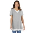 thumbnail image 1 of Woman Within Plus Size Layered-Look Tunic, 1 of 6