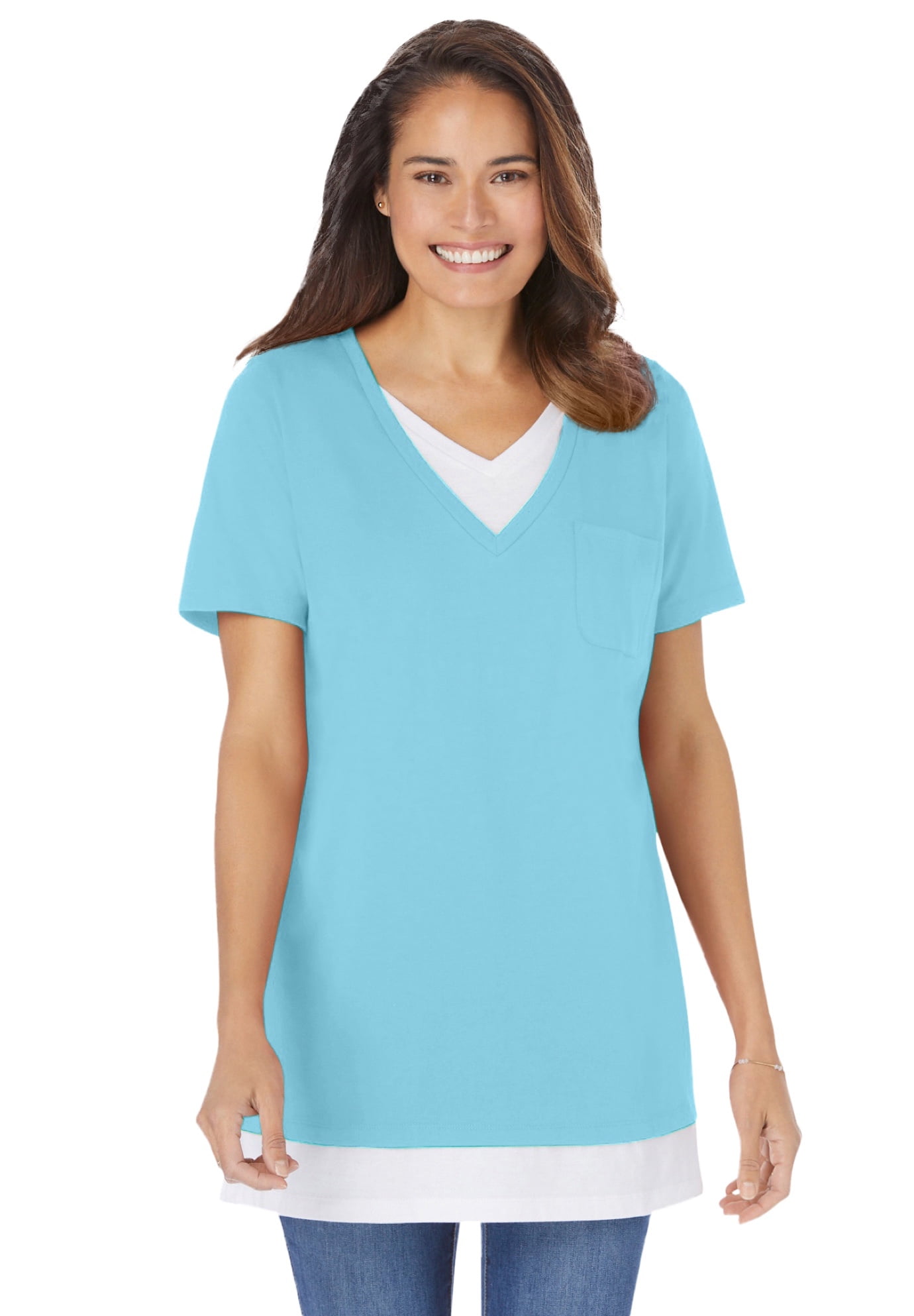 Plus Size Layered-Look Tunic