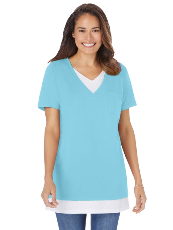 Plus Size Layered-Look Tunic