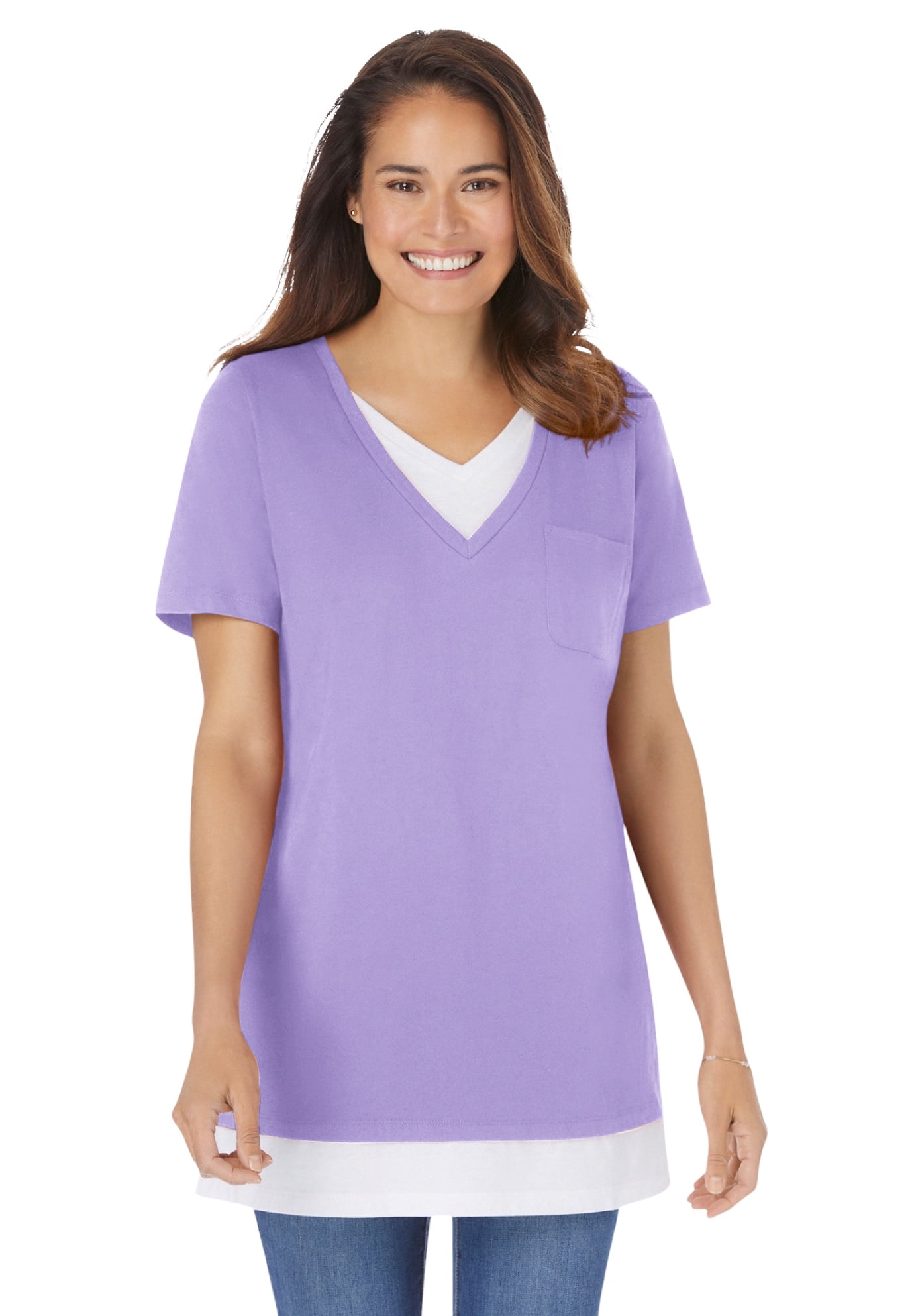 Plus Size Layered-Look Tunic