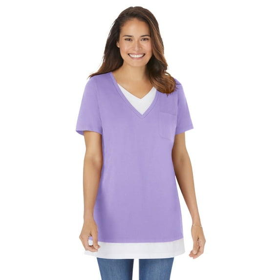Woman Within Plus Size Layered-Look Tunic