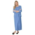 thumbnail image 1 of Woman Within Plus Size Lettuce Trim Knit Jacket Dress, 1 of 4